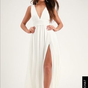 White Heavenly Hues maxi/prom dress